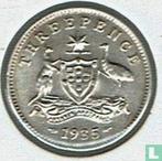 Australië 3 pence 1935, Verzenden, Losse munt, Goud