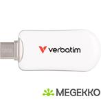 Verbatim 30229 Plectra 128GB USB-C Stick Wit, Verzenden, Nieuw