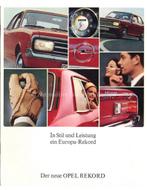 1966 OPEL OLYMPIA REKORD BROCHURE DUITS, Nieuw, Opel, Author