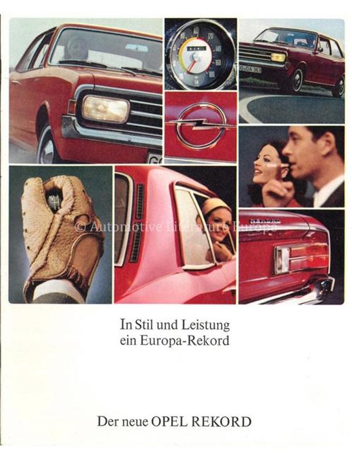 1966 OPEL OLYMPIA REKORD BROCHURE DUITS, Boeken, Auto's | Folders en Tijdschriften, Opel