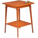 Satijnhouten bijzettafel ca 1890  met gevierendeelde bladen, Ophalen of Verzenden