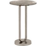 Bijzettafel - Livion Azad - Rond - 38cm - Zilver - Metaal, Huis en Inrichting, Tafels | Eettafels, Ophalen of Verzenden, Nieuw