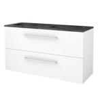 Badmeubelset BWS Salt 120x46cm Met Grepen 2 Lades Met, Ophalen of Verzenden, Nieuw, Chroom, Bad