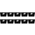 10x Spot Armatuur - GU10 Inbouwspot - Pragmi Nivas Pro, Metaal of Aluminium, Nieuw, Ophalen of Verzenden, Led