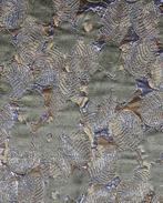 Jacquard Blad Natuur Donker Groen, Nieuw, Groen