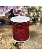 Leren koord rol 1,5mm 50m rood, Nieuw