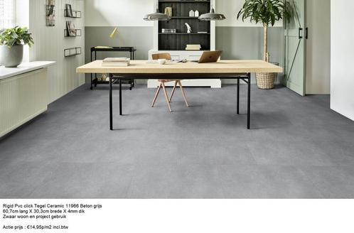 Goedkoop Pvc Click Tegel en 12 X Decor v.a €14,95m2 inc.btw, Huis en Inrichting, Stoffering | Vloerbedekking, Wit, Crème, Beige