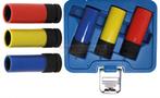 Krachtdoppenset 1/2 inch kort voor alu-velg 17,19 en 21mm, Verzenden, Nieuw