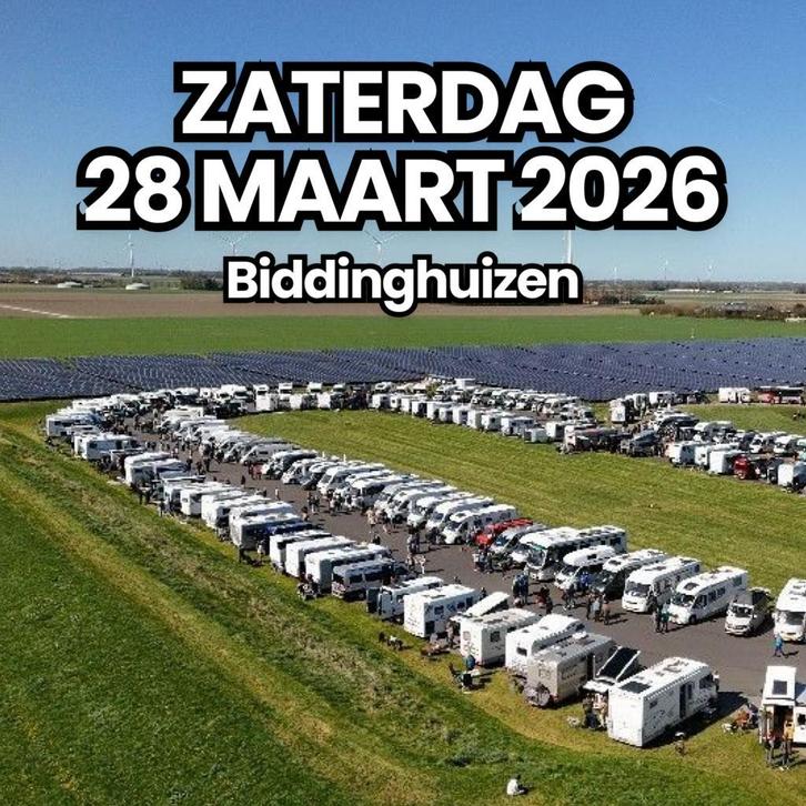 300 campers live op de Nationale Campermarkt 28 maart, Caravans en Kamperen, Campers