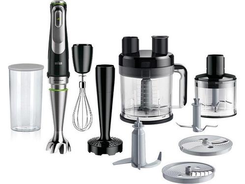 Braun MultiQuick 9 MQ9187XLI - Staafmixer - Zwart, Witgoed en Apparatuur, Keukenmixers, Zo goed als nieuw, Verzenden