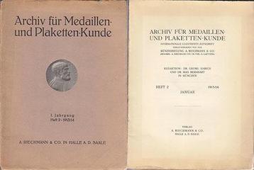 1913 medaille en Thematik Archiv fuer Medallen- en Plaket...