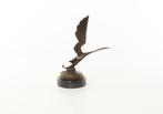 Figuur - Art Deco Storch-Auto-Maskottchen – Bronze Skulptur