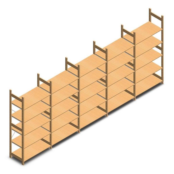 Aanbieding: Voordeelrij houten legbordstelling BT Euro, Zakelijke goederen, Kantoor en Winkelinrichting | Magazijn, Stelling en Opslag