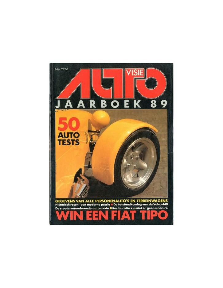 1989 AUTOVISIE JAARBOEK NEDERLANDS, Boeken, Auto's | Folders en Tijdschriften