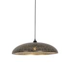 Oosterse hanglamp zwart met goud 60 cm - Japke, Nieuw, Overige materialen, Oosters, 75 cm of meer