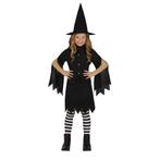 Heks Halloween Kostuum Meisje Zwart, Nieuw, Verzenden