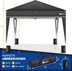 Partytent - opvouwbaar - 3x3 - Paviljoen - Antraciet - Tillv, Verzenden, Nieuw