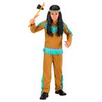 Indianen Kostuum Bruin Blauw Kind 3 delig, Verzenden, Nieuw