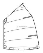 OPTIMIST STANDAARD ZEIL -WINDESIGN-, Watersport en Boten, Ophalen of Verzenden, Nieuw, Zeilboot of Motorboot