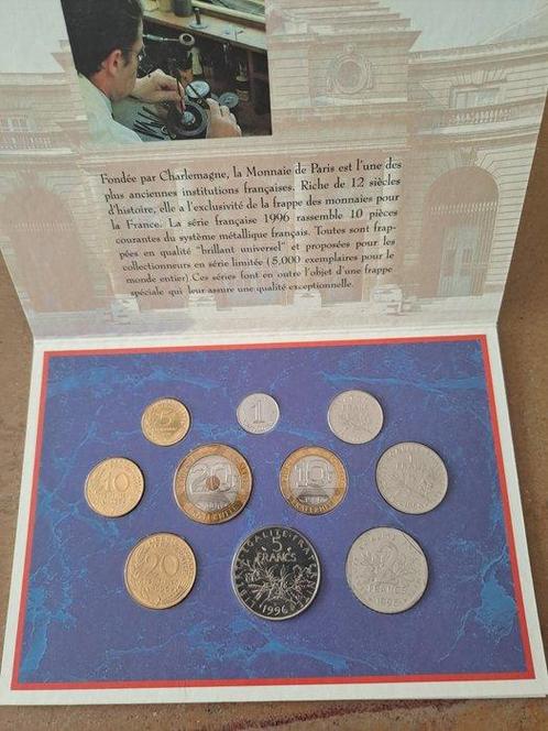 Frankrijk. Mint Set (BU) 1996 (10 monnaies), Postzegels en Munten, Munten | Europa | Euromunten