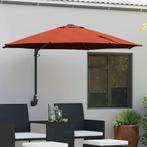 vidaXL Tuinparasol Terracotta 248 x 248 x 148 cm Polyester, Verzenden, Nieuw, 2 tot 3 meter