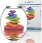 SCHÜTTE WC-Bril 80120 COLORFUL STONES - MDF-Hout - Soft, Ophalen of Verzenden, Zo goed als nieuw