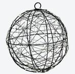 Twinkle bol metalen frame bal globe met 140 led timer zwart, Ophalen of Verzenden, Nieuw