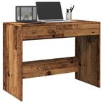 vidaXL Bureau 101x50x76,5 cm bewerkt hout oud houtkleurig, Huis en Inrichting, Bureaus, Verzenden, Nieuw