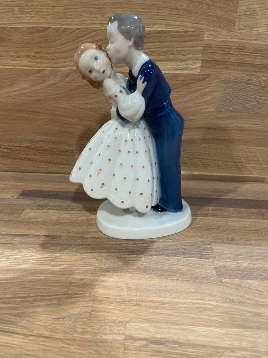 Bing & Grondahl - Beeldje, The First Kiss - 20 cm -, Antiek en Kunst, Antiek | Glas en Kristal