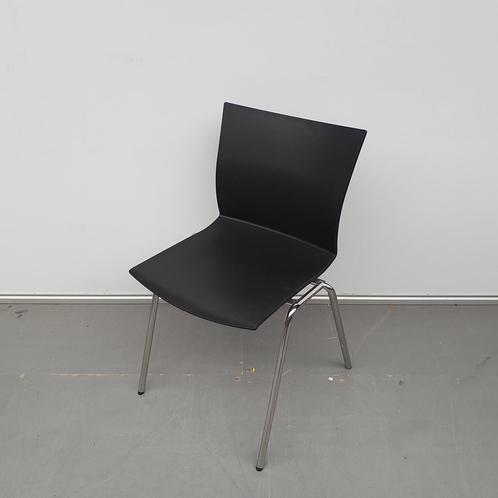 Ahrend 463 stapelstoel - zwarte kunststof (alleen per set), Huis en Inrichting, Stoelen, Ophalen of Verzenden