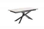 Uitschuifbare eettafel EUPHORIA 180-220-260cm marmer wit, Ophalen of Verzenden, Nieuw