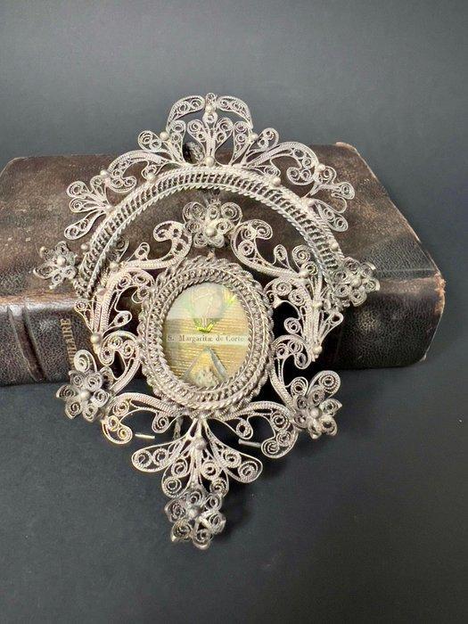 Reliekhouder - Glas, Kristal, Zilver - 1750-1800 - Sint, Antiek en Kunst, Kunst | Niet-Westerse kunst