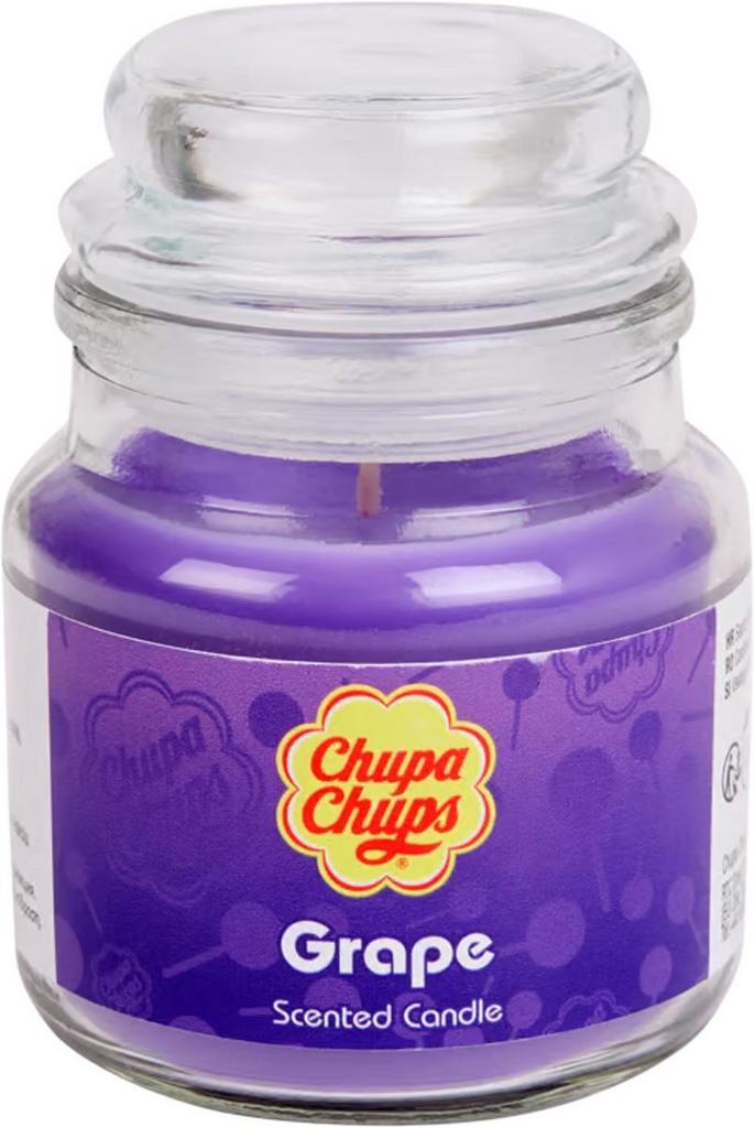 Chupa Chups Grape Geurkaars 85 g, Huis en Inrichting, Woonaccessoires | Kandelaars en Kaarsen, Ophalen of Verzenden