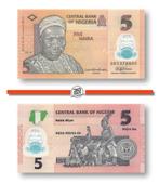 Nigeria 5 Naira 2016,2017,2018,2019 Unc Polymer, Postzegels en Munten, Bankbiljetten | Afrika, Ophalen of Verzenden, Nigeria, Setje
