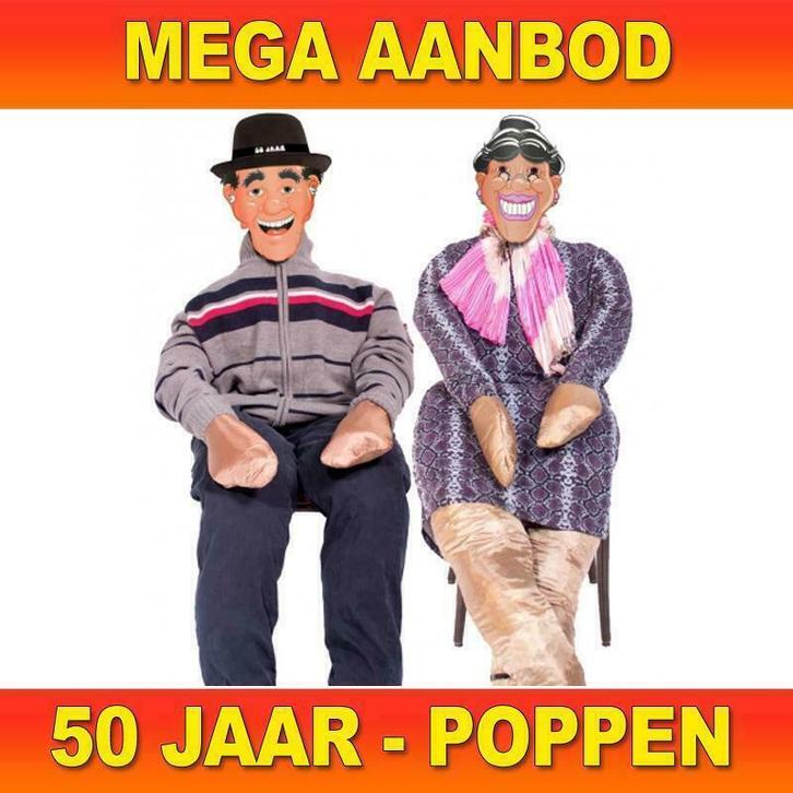 Abraham en Sarah pop - Unieke Sarah pop & Abraham pop, Hobby en Vrije tijd, Feestartikelen, Abraham of Sarah, Feestartikel, Gebruikt