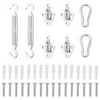 vidaXL 8-delige Zonneschermaccessoireset roestvrij staal, Verzenden, Nieuw