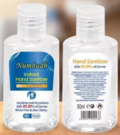 Numbudh Instant Hand Sanitizer - Handgel 75% alcohol, Sieraden, Tassen en Uiterlijk, Uiterlijk | Lichaamsverzorging, Nieuw, Verzenden