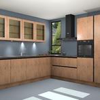 Astoria eiken greeploze keuken Murcia 21777, Huis en Inrichting, Verzenden, Nieuw