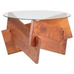 vidaXL Salontafel 60 cm massief acaciahout, Huis en Inrichting, Tafels | Salontafels, Verzenden, Nieuw, 50 tot 100 cm, Minder dan 50 cm