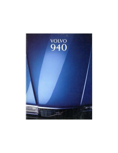 1993 VOLVO 940 BROCHURE NEDERLANDS, Boeken, Auto's | Folders en Tijdschriften, Volvo