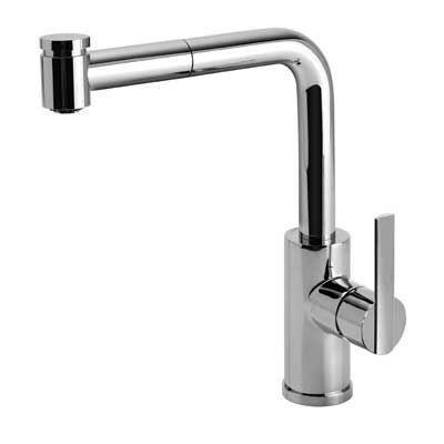Tres Lex keukenkraan met uittrekbare handdouche 181438, Doe-het-zelf en Verbouw, Sanitair, Kraan, Nieuw, Chroom, Ophalen of Verzenden
