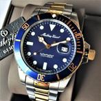 Mathey-Tissot - Swiss Diver - Deep Blue - 18K Gold - Zonder, Sieraden, Tassen en Uiterlijk, Horloges | Heren, Nieuw