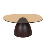 Brix Mylon Brown 86cm-31529, Huis en Inrichting, Tafels | Salontafels, Ophalen of Verzenden, Nieuw