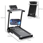 TRUUSK Gemotoriseerde Opvouwbare Loopband 12 Programmas Mob, Verzenden, Nieuw