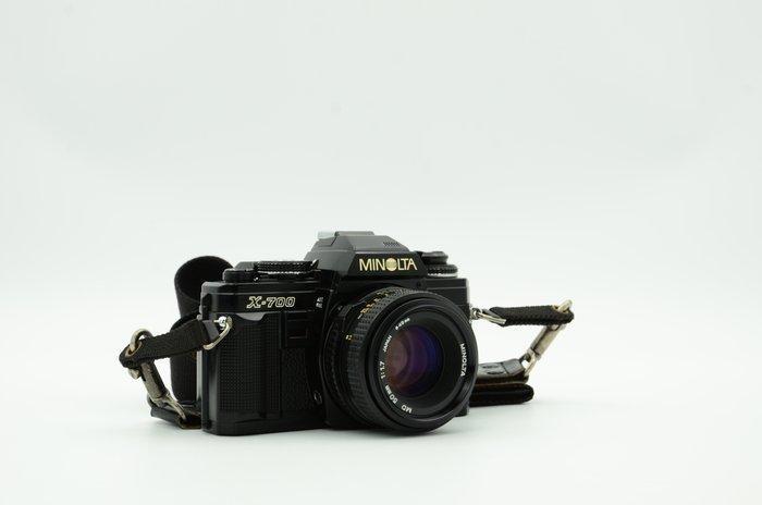 Minolta X-700 + MD 50mm F1.7 Single lens reflex camera (SLR), Audio, Tv en Foto, Fotocamera's Analoog