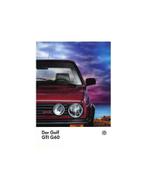 1990 VOLKSWAGEN GOLF GTI G60 BROCHURE DUITS, Boeken, Nieuw, Volkswagen, Author