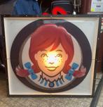 Wendys Logo Lichtbak  - 124 x 112cm - Origineel, Verzamelen, Merken en Reclamevoorwerpen, Ophalen, Gebruikt