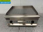 RVS Grillplaat Bakplaat Geribbelde bakplaat 60 cm 400V, Ophalen of Verzenden, Nieuw in verpakking
