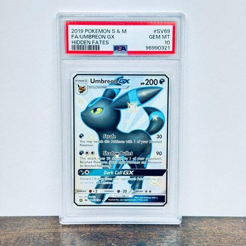 Pokémon Graded card - Umbreon GX FA - Hidden Fates #SV69 -, Hobby en Vrije tijd, Verzamelkaartspellen | Pokémon