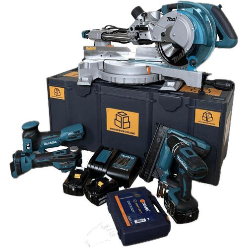 Afkortzaag huren - Complete afbouwbox met Makita gereedschap, Doe-het-zelf en Verbouw, Gereedschap | Zaagmachines, 600 tot 1200 watt